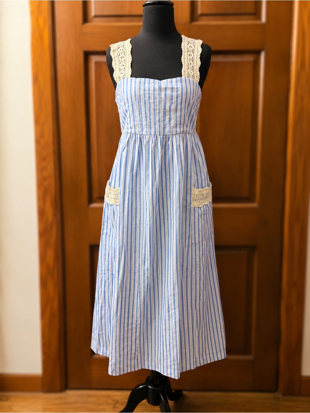 Tuckernuck Pomander Place Coastal Grandmother Lace Midi Dress NWT S Nantucket - Picture 2 of 8